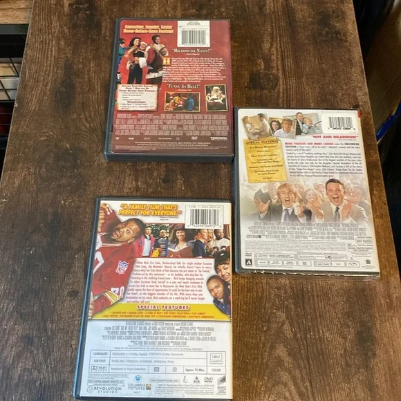 DVD triple feature - Wedding Crashers, Badder Santa, Are we there yet?